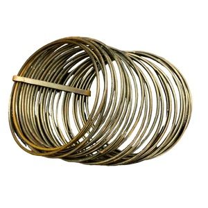 Women’s set of 23 Vintage Silver Tone Metal Bangles